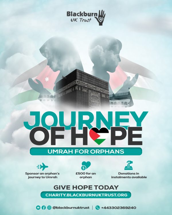 Sponsor an orphan's umrah | Blackburn UK Trust